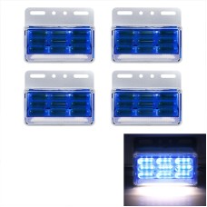 4 PCS ZS-9001 DC24V 9D Waterproof Car / Truck Side Marker Indicator Lights Bulb Lamp (Blue Light)