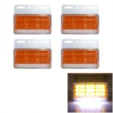 4 PCS ZS-9001 DC24V 9D Waterproof Car / Truck Side Marker Indicator Lights Bulb Lamp (Yellow Light)