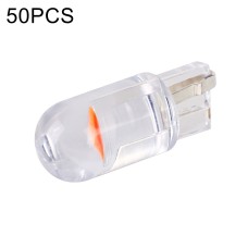 50pcs T10 DC24V / 0.36W / 0.03A Car Clearance Light COB Lamp Beads (Pink Light)