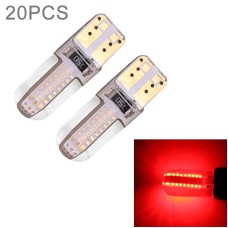 20pcs T10 DC12V / 1.08W / 0.09A Car Double Side COB Lamp Beads Clearance Light(Red Light)
