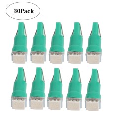 30 PCS T5 1LED SMD-5050 Car Modification LED Indicator Light Green Light