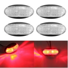 4 PCS MK-184 DC10-30V Truck Two-color Side Clearance Maker Light(Red Shell Red Light)