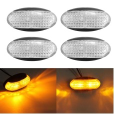 4 PCS MK-184 DC10-30V Truck Two-color Side Clearance Maker Light(Yellow Shell Yellow Light)