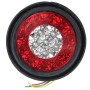 2 шт. MK-272 DC12-24V 3,93 дюйма фургона / грузовика 16-levals Bi-Color круглый хвостовой свет (красный белый)