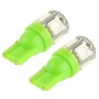 T10 Green 5 Светодиодный 5050 SMD -сигнал сигнальной лампочки (пара) (зеленый) (зеленый)