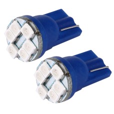 T10 Blue 6 LED Vehicle Car Signal Light Bulb (Pair)
