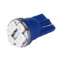 T10 Blue 6 LED Vehicle Car Signal Light Bulb (Pair)