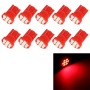 10 ПК T10 8 Светодиодные автомобильные сигнальные лампочки (красный свет)
