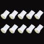 10 PCS T10 8 LED Car Signal Light Bulb(White Light)