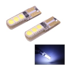 2 PCS T10 2W 120-140LM 6 LED Ice Blue 5050 LED Brake Light for Vehicles, DC12V