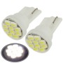 10 шт. T10 White 10 LED 3020 SMD CAR Signal Light Bulb