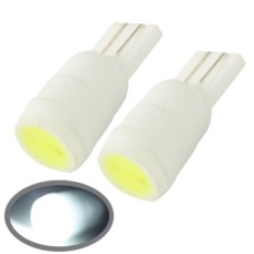 T10 White 1 LED Car Signal Light Bulb (Pair)(White Light)