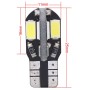 10 PCS T10 4W 280LM White Light 8 LED SMD 5630 Canbus Decode Car Clearance Lights Lamp, DC 12V