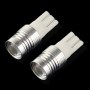 2 PCS T10 3W White Light LED Car Signal Light Bulb, DC 12V