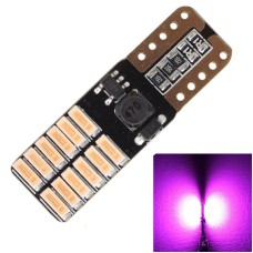 2 PCS T10 4.8W 720LM Pink Light 24 SMD 4014 LED Error-Free Canbus Car Clearance Lights Lamp, DC 12V