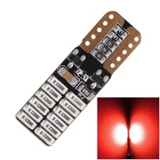 2 ПК, T10 4.8W 720LM Red Light 24 SMD 4014 Светодиодный светодиод без ошибок CANBUS CAR LAMPAR