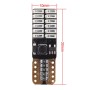 2 PCS T10 4.8W 720LM Red Light 24 SMD 4014 LED Error-Free Canbus Car Clearance Lights Lamp, DC 12V