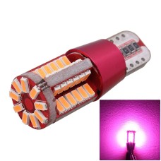2 PCS T10 5W 285LM Pink Light 57 SMD 4014 LED Error-Free Canbus Car Clearance Lights Lamp, DC 12V