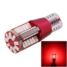 2 PCS T10 5W 285LM Red Light 57 SMD 4014 LED Error-Free Canbus Car Clearance Lights Lamp, DC 12V