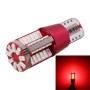 2 PCS T10 5W 285LM Red Light 57 SMD 4014 LED Error-Free Canbus Car Clearance Lights Lamp, DC 12V