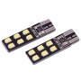 2 PCS T10 2.5W 90LM White Light 12 LED 2835 SMD CANBUS Car Signal Light Bulb