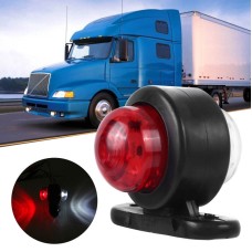 2 PCS X9 12-24V Mini Double-Sided Red And White Truck Side Lights Modified Special Side Lights