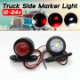 2 PCS X9 12-24V Mini Double-Sided Red And White Truck Side Lights Modified Special Side Lights