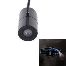 Car CREE LED 3W Driving Safety Aviation Aluminum Material Cover Waterproof Anti-collision Logo LED Projector for Audi Brand Car Logo Light DC 8-36V, Wire Length: 90cm(Red Light)