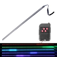 5050 20W 48 LED RGB Car Truck Remote Colorful Knight Rider LED Strobe Scanner Flash Strip Light, DC 12V  Cable Length: 130cm(Colorful Light)