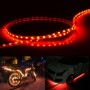 5 PCS 45 LED 3528 SMD Waterproof Flexible Car Strip Light for Car Decoration, DC 12V, Length: 90cm(Red Light)