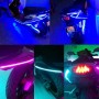 5 PCS Flow Style 45 LED 3528 SMD Waterproof Flexible Car Strip Light for Car Decoration, DC 12V, Length: 90cm(Blue Light)