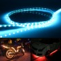 5 PCS Flow Style 45 LED 3528 SMD Waterproof Flexible Car Strip Light for Car Decoration, DC 12V, Length: 90cm(Ice Blue Light)