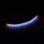60cm Colorful Water Flowing Chassis Decorative Strip Light with 48 SMD-2835 LED Lamps for Car Motorcycle Electric Bike, DC 12V