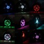 4 PCS Solar LED Car Tire Decoration Flashing Lights Colorful Wheels Hub Atmosphere Lights Infrared Remote Control