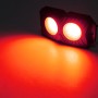 18W DC 12-24V 1.2A LED Double Row Car Bottom Light / Chassis Light / Yacht Deck Atmosphere Light (Red Light)
