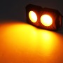 18W DC 12-24V 1.2A LED Double Row Car Bottom Light / Chassis Light / Yacht Deck Atmosphere Light (Yellow Light)