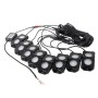 DC12-24V 18/27/36W 8 in 1 Dual-row RGB Mobile Phone Bluetooth APP Control Car Bottom Light / Chassis Light / Yacht Deck Light