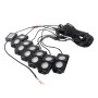 DC12-24V 18/27/36W 6 in 1 Dual-row RGB Mobile Phone Bluetooth APP Control Car Bottom Light / Chassis Light / Yacht Deck Light