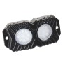 DC12-24V 18/27/36W 4 in 1 Dual-row RGB Mobile Phone Bluetooth APP Control Car Bottom Light / Chassis Light / Yacht Deck Light