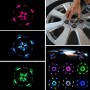 Solar Car LED Colorful Flash Wheel Waterproof lights