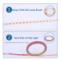 5 PCS Normally-on Style 45 LED 3528 SMD Waterproof Flexible Car Strip Light for Car Decoration, DC 12V, Length: 45cm