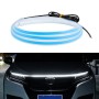 Car LED Streamer Decorative Hood Atmosphere Lights, Style: Monochrome White Light(1.5m)