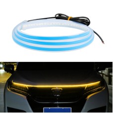 Car LED Streamer Decorative Hood Atmosphere Lights, Style: Monochrome Yellow Light(1.5m)