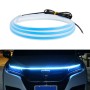 Car LED Streamer Decorative Hood Atmosphere Lights, Style: Monochrome Ice Blue Light(1.5m)