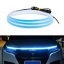 Car LED Streamer Decorative Hood Atmosphere Lights, Style: Monochrome Ice Blue Light(1.8m)