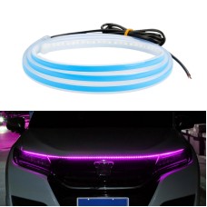 Car LED Streamer Decorative Hood Atmosphere Lights, Style: Monochrome Pink Purple Light(1.8m)