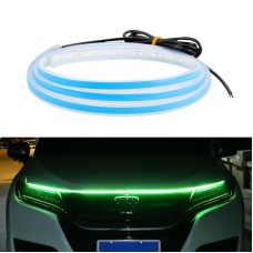 Car LED Streamer Decorative Hood Atmosphere Lights, Style: Monochrome Green Light(1.5m)