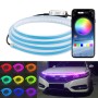 Car LED Streamer Decorative Hood Atmosphere Lights, Style: APP Colorful Light(1.5m)