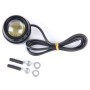 2 PCS 12V 5W 450LM White Light Strobe Flashing + Lighting Form Eagle Eyes LED Light For Car, Wire Length: 60cm(Black)