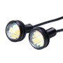 2 PCS 2W (White + Yellow Light) Car Auto Eagle Eyes Fog Light Turn Light with 12 SMD-4014 LED Lamps, DC 12V Cable Length: 55cm